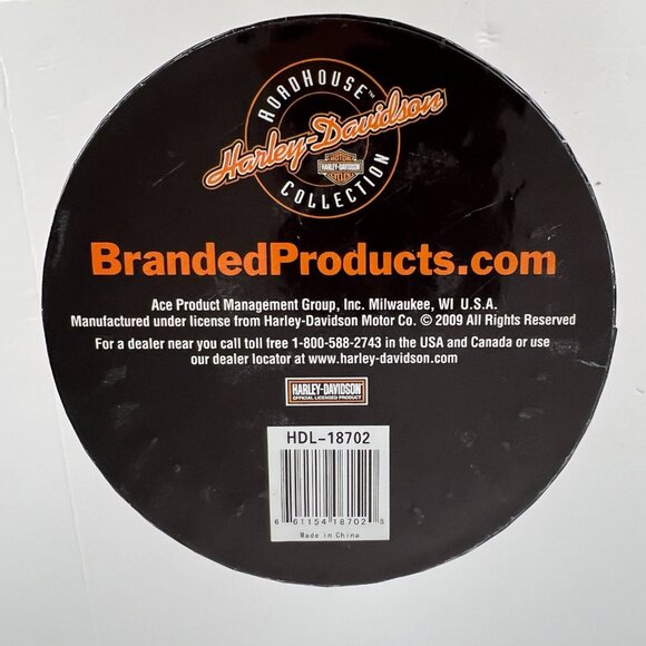NWT Harley-Davidson Pinstripe Gift Set Pilsner Glass & Embossed Leather Coasters - Picture 6 of 15
